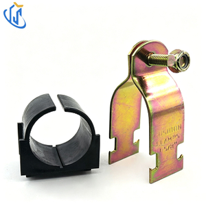 Klem Pipa U-Bolt UTT71 Elektro Galvanis dengan Sisipan Karet